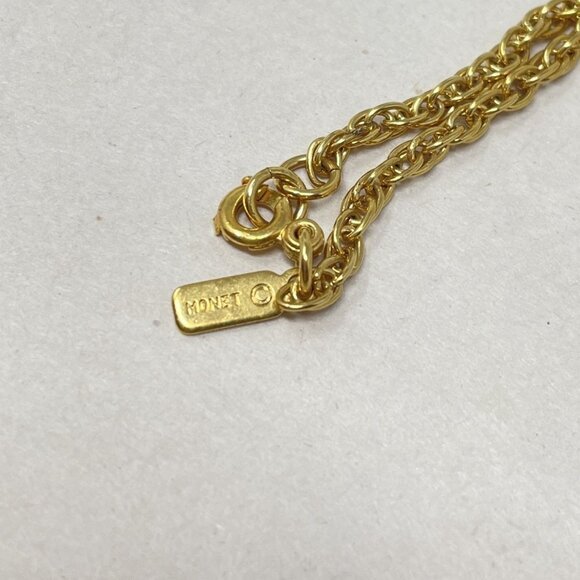 Monet Vintage 56" Long Necklace Gold-Tone Chain Flapper‎ Soft Girl Old Money - Picture 8 of 9